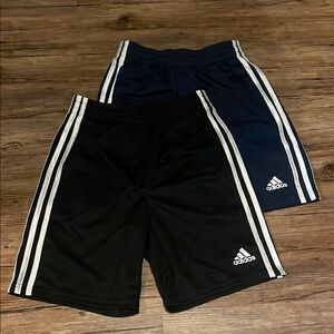Adidas Kids' Black and Navy Shorts